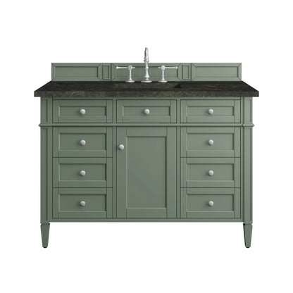 Brittany 48" Single Vanity, Smokey Celadon, w/ 3 CM Phantome Eclos Top