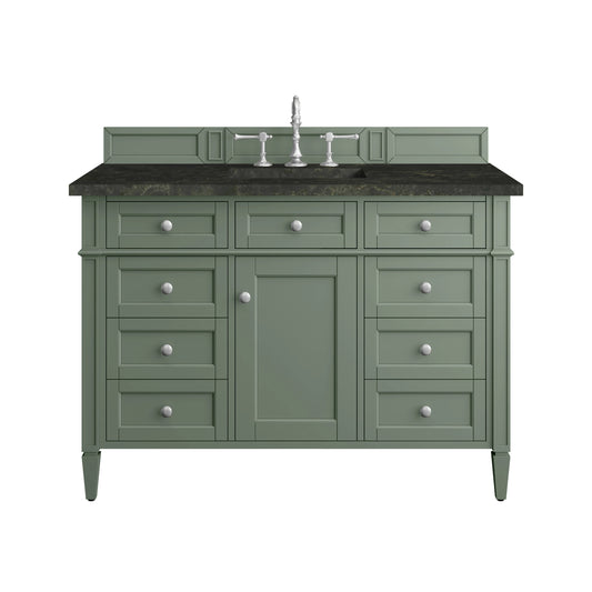 Brittany 48" Single Vanity, Smokey Celadon, w/ 3 CM Phantome Eclos Top