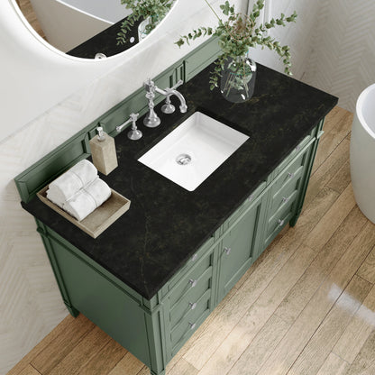 Brittany 48" Single Vanity, Smokey Celadon, w/ 3 CM Phantome Eclos Top, view 6