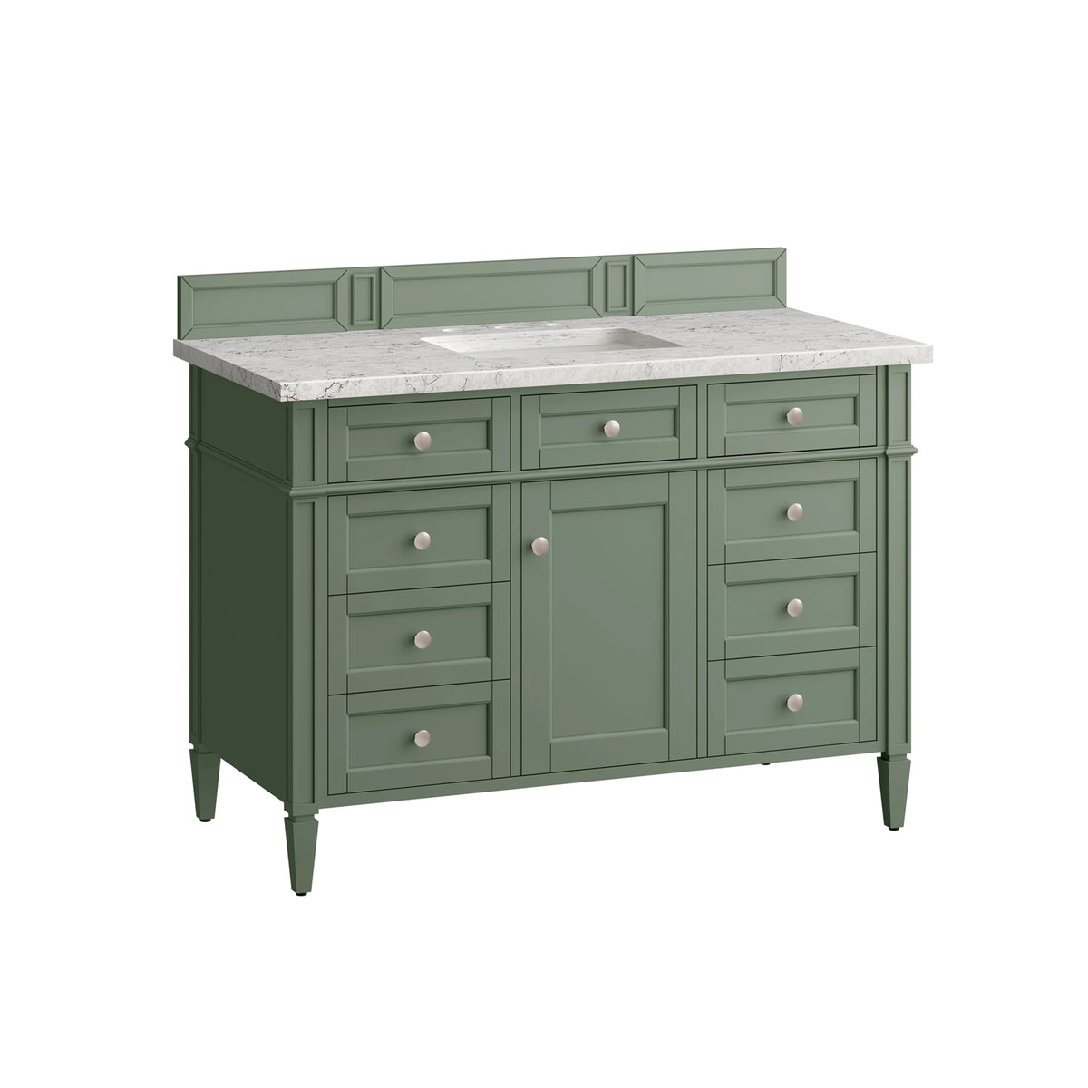 Brittany 48" Single Vanity, Smokey Celadon w/ 3 CM Eternal Jasmine Pearl Top w/FreePower Wireless Charger, view 11