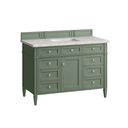 Brittany 48" Single Vanity, Smokey Celadon w/ 3 CM Eternal Jasmine Pearl Top w/FreePower Wireless Charger, view 11