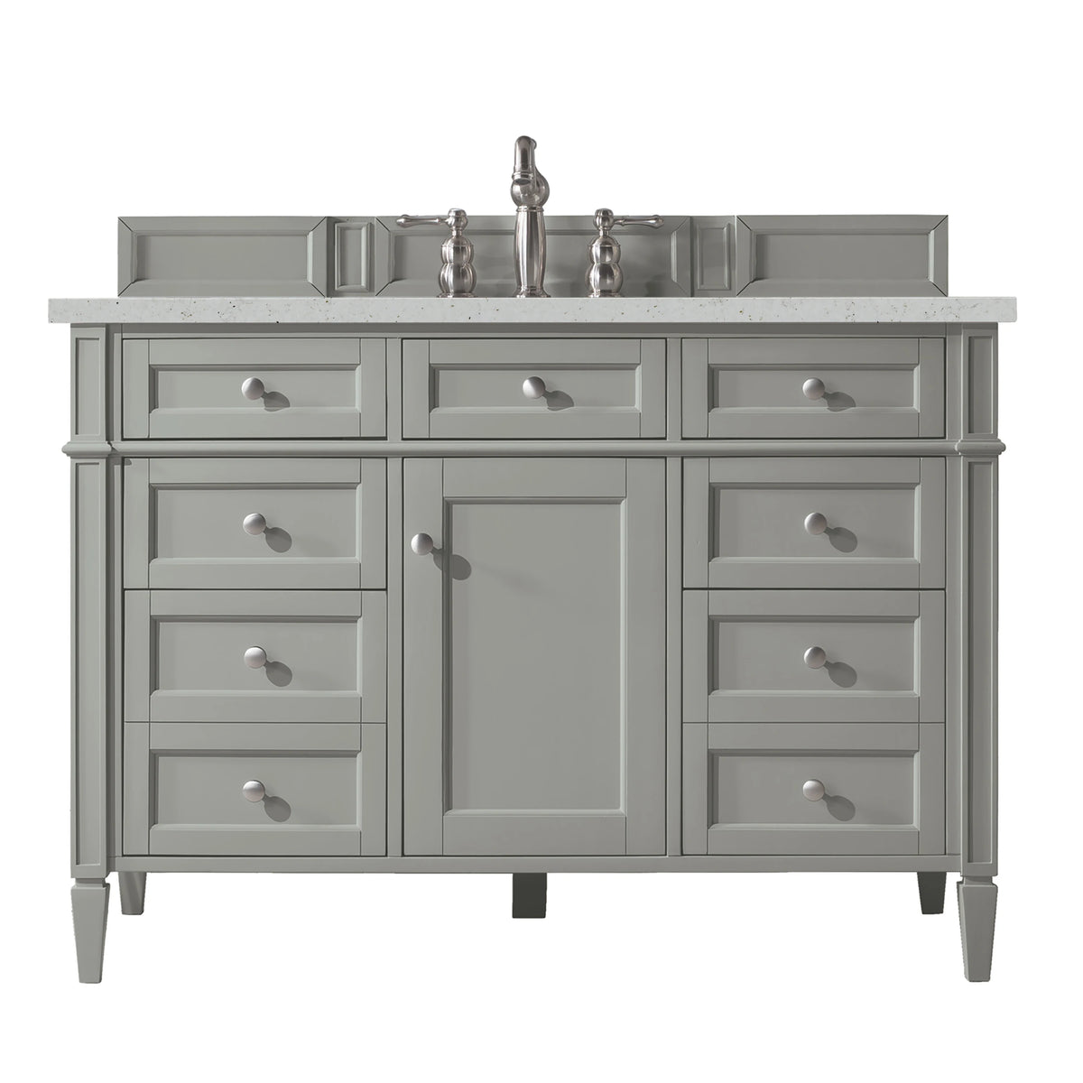 Brittany 48" Single Vanity, Urban Gray w/ 3 CM Lime Delight Silestone Top