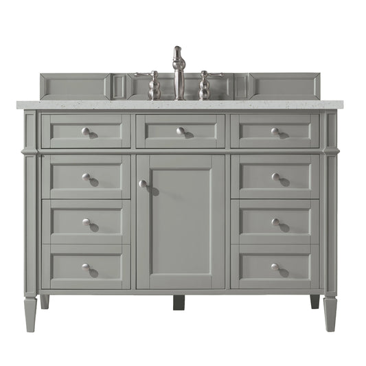 Brittany 48" Single Vanity, Urban Gray w/ 3 CM Lime Delight Silestone Top