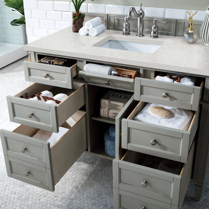 Brittany 48" Single Vanity, Urban Gray w/ 3 CM Lime Delight Silestone Top, view 5