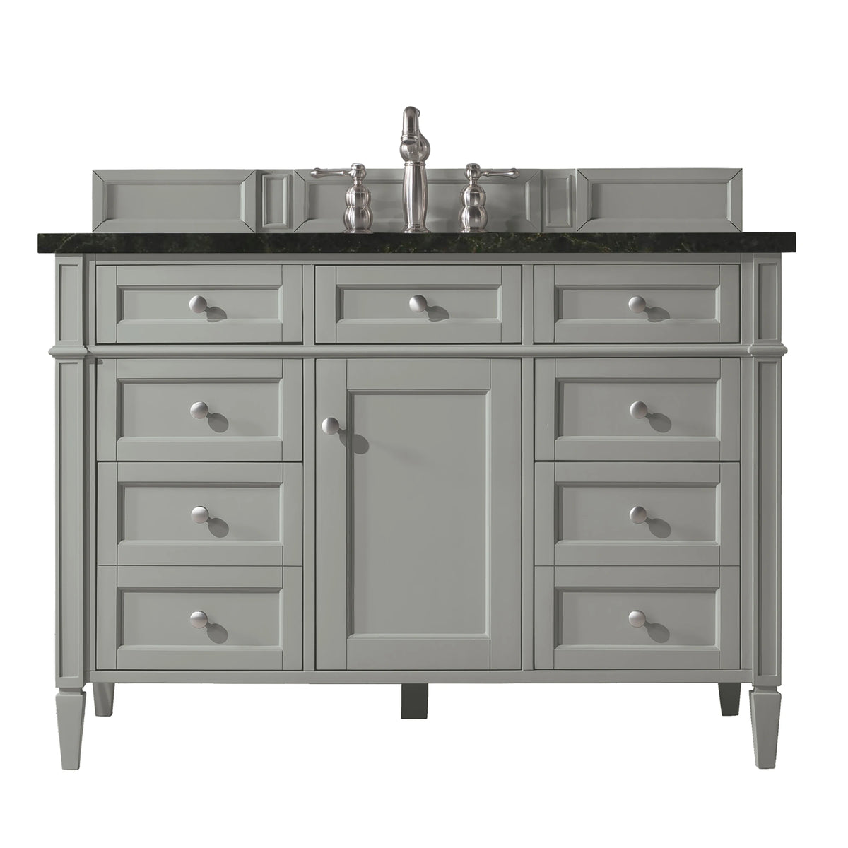 Brittany 48" Single Vanity, Urban Gray, w/ 3 CM Phantome Eclos Top