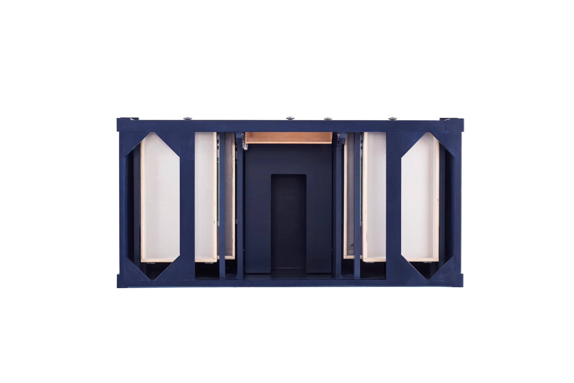Renovate for Less Atlanta Brittany 48" Single Vanity, Victory Blue w/ 3 CM Cala Blue Silestone Top, view 5