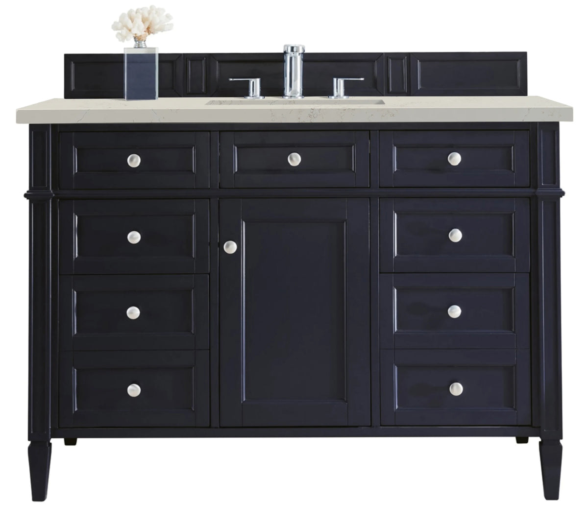 Brittany 48" Single Vanity, Victory Blue, w/ 3 CM Siberian Silestone Top