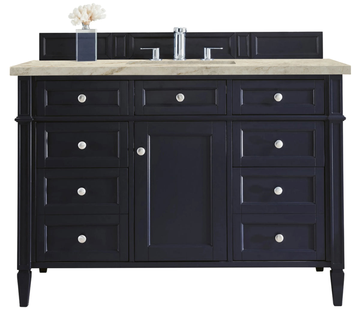 Brittany 48" Single Vanity, Victory Blue, w/ 3 CM Tajnar Eclos Top