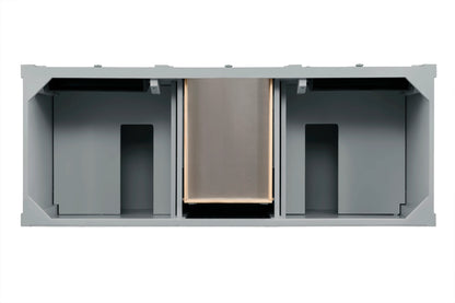 Brittany 60" Double Vanity, Urban Gray w/ 3 CM Charcoal Soapstone Silestone Top, view 6