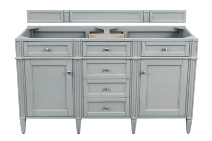 Brittany 60" Double Vanity, Urban Gray w/ 3 CM Eternal Jasmine Pearl Silestone Top w/FreePower Wireless Charger, view 5