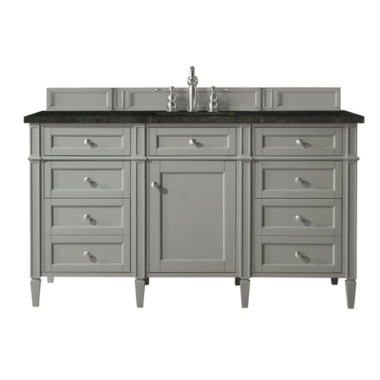 Brittany 60" Single Vanity, Urban Gray, w/ 3 CM Phantome Eclos Top