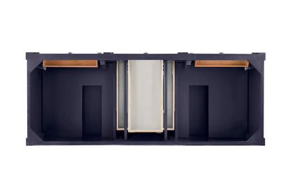 Brittany 60" Double Vanity, Victory Blue w/ 3 CM Eternal Jasmine Pearl Silestone Top, view 7