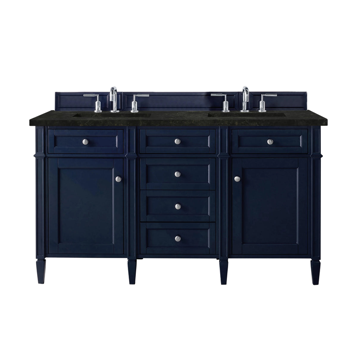 Brittany 60" Double Vanity, Victory Blue, w/ 3 CM Phantome Eclos Top