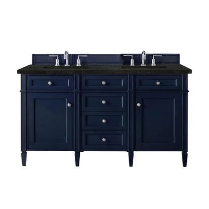 Brittany 60" Double Vanity, Victory Blue, w/ 3 CM Phantome Eclos Top
