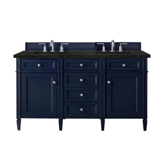 Brittany 60" Double Vanity, Victory Blue, w/ 3 CM Phantome Eclos Top