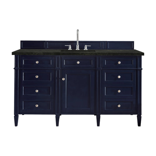 Brittany 60" Single Vanity, Victory Blue, w/ 3 CM Phantome Eclos Top
