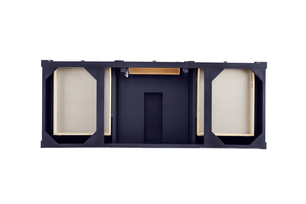 Brittany 60" Single Vanity, Victory Blue w/ 3 CM Eternal Jasmine Pearl Silestone Top w/FreePower Wireless Char, view 10