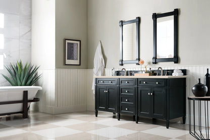 Renovate for Less Atlanta Brittany 72" Double Vanity, Black Onyx w/ 3 CM Eternal Marfil Silestone Top, view 4