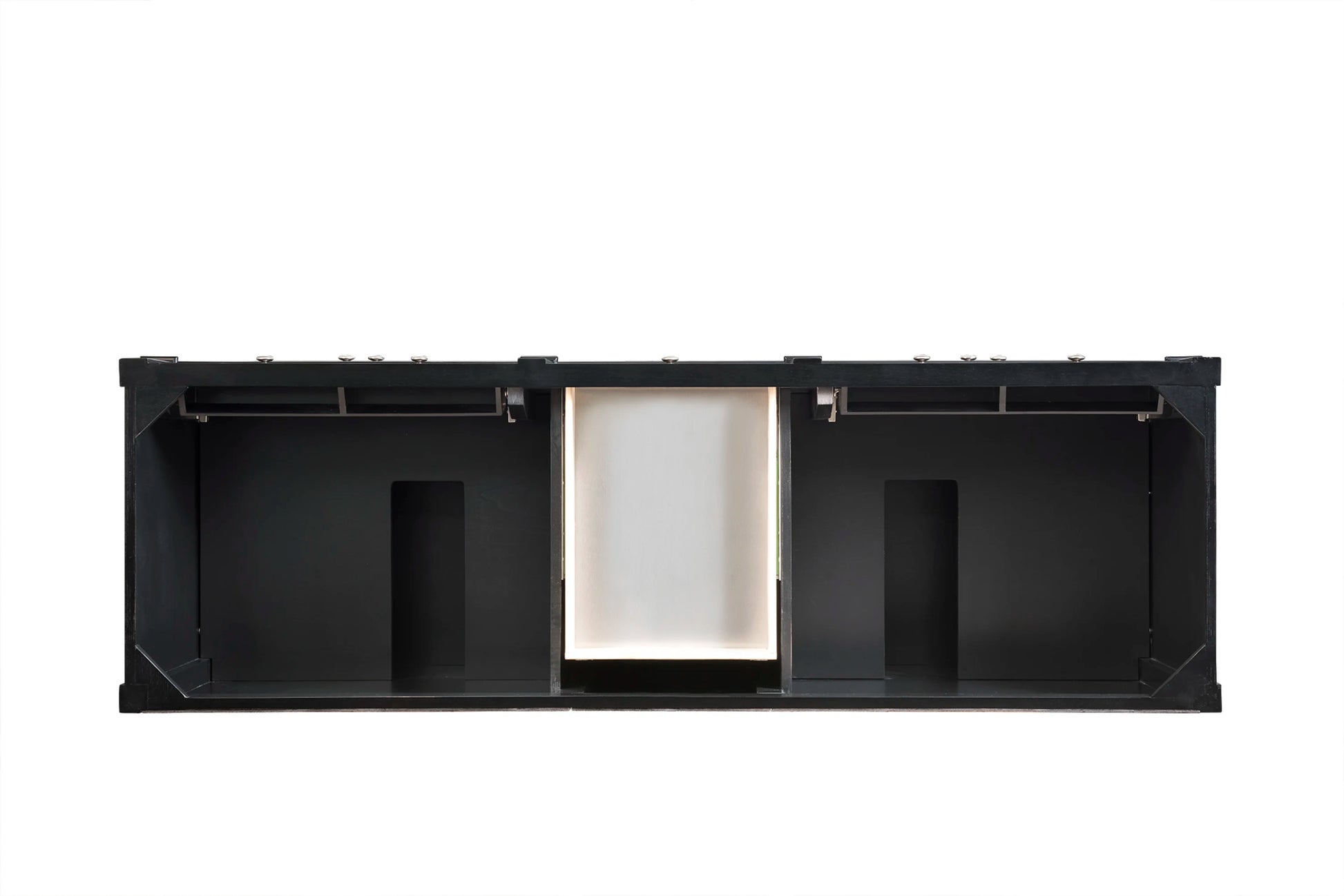 Renovate for Less Atlanta Brittany 72" Double Vanity, Black Onyx w/ 3 CM Eternal Marfil Silestone Top, view 6