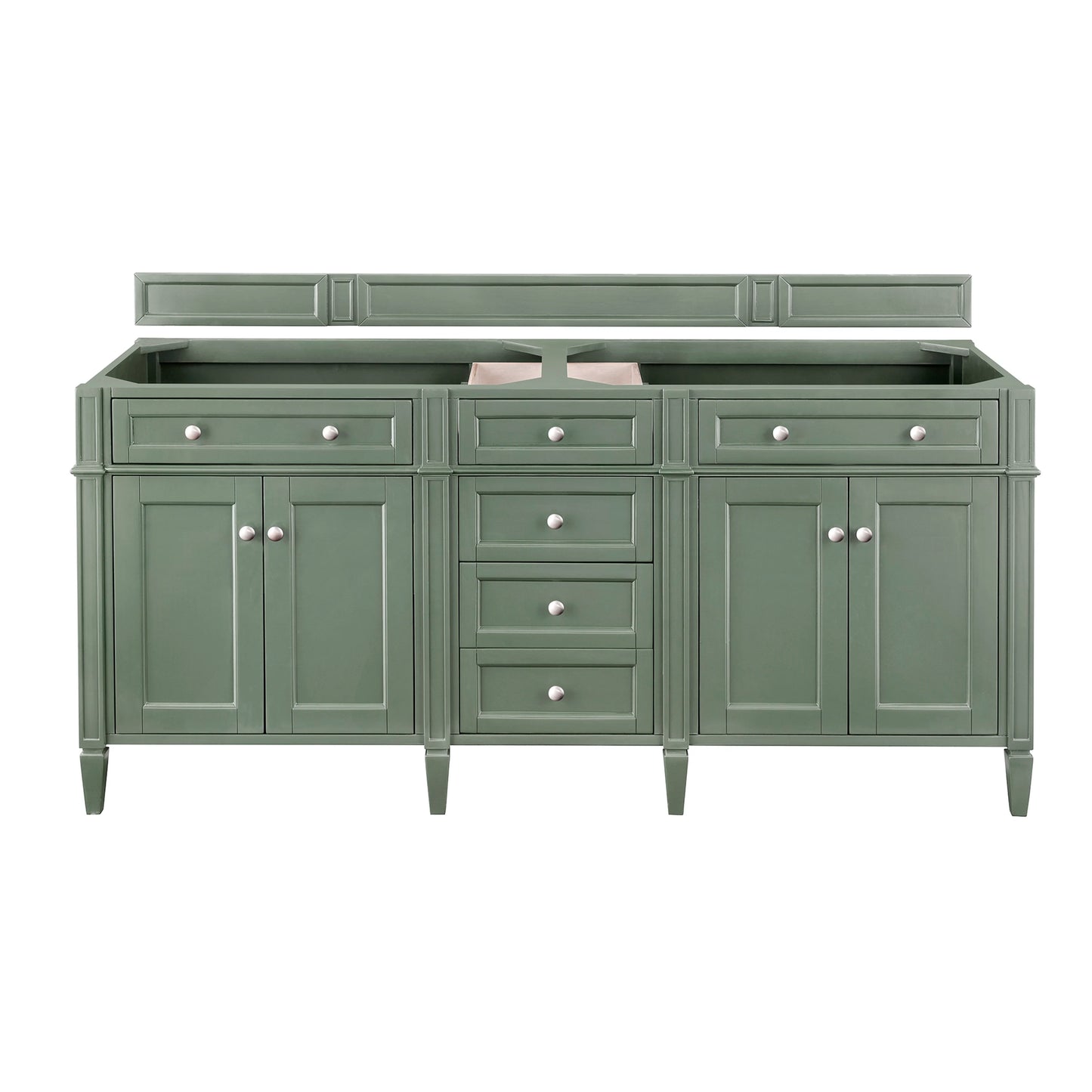 Renovate for Less Atlanta Brittany 72" Double Vanity, Smokey Celadon w/ 3 CM Eternal Marfil Top, view 3