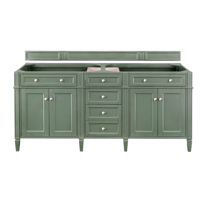 Renovate for Less Atlanta Brittany 72" Double Vanity, Smokey Celadon w/ 3 CM Eternal Marfil Top, view 3