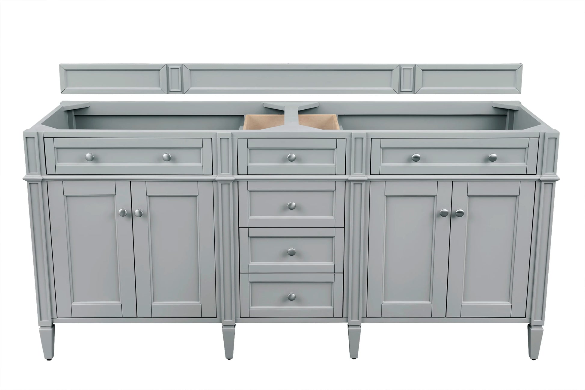 Renovate for Less Atlanta Brittany 72" Double Vanity, Urban Gray w/ 3 CM Eternal Marfil Silestone Top, view 2
