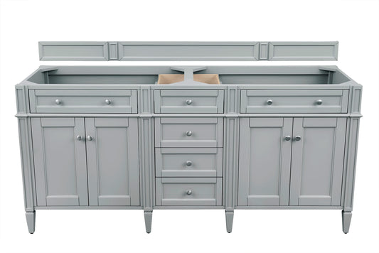 Renovate for Less Atlanta Brittany 72" Double Vanity, Urban Gray w/ 3 CM Eternal Marfil Silestone Top, view 2