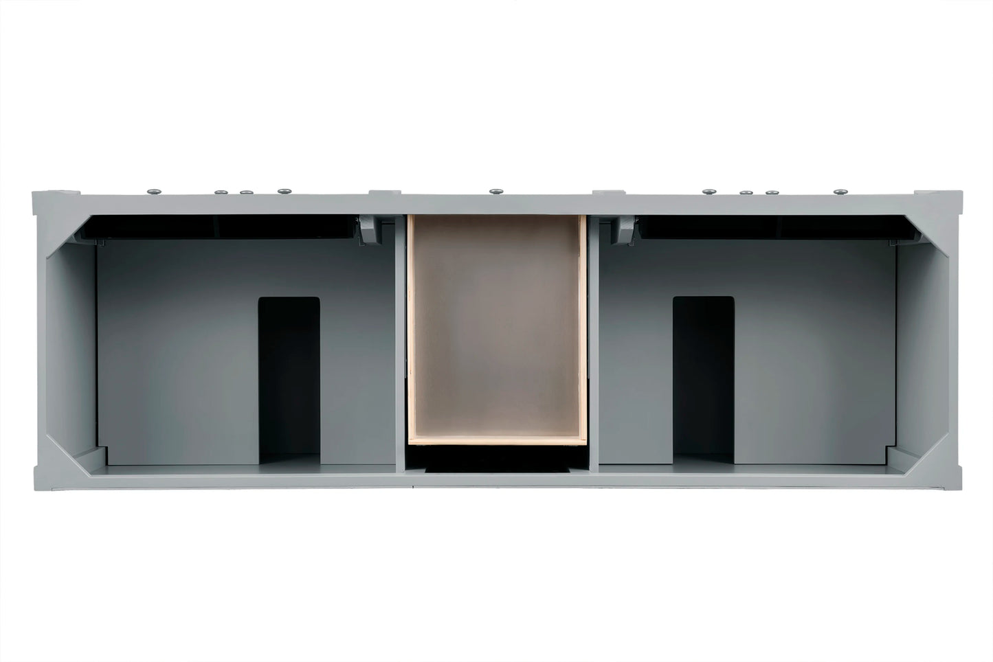 Renovate for Less Atlanta Brittany 72" Double Vanity, Urban Gray w/ 3 CM Eternal Marfil Silestone Top, view 6