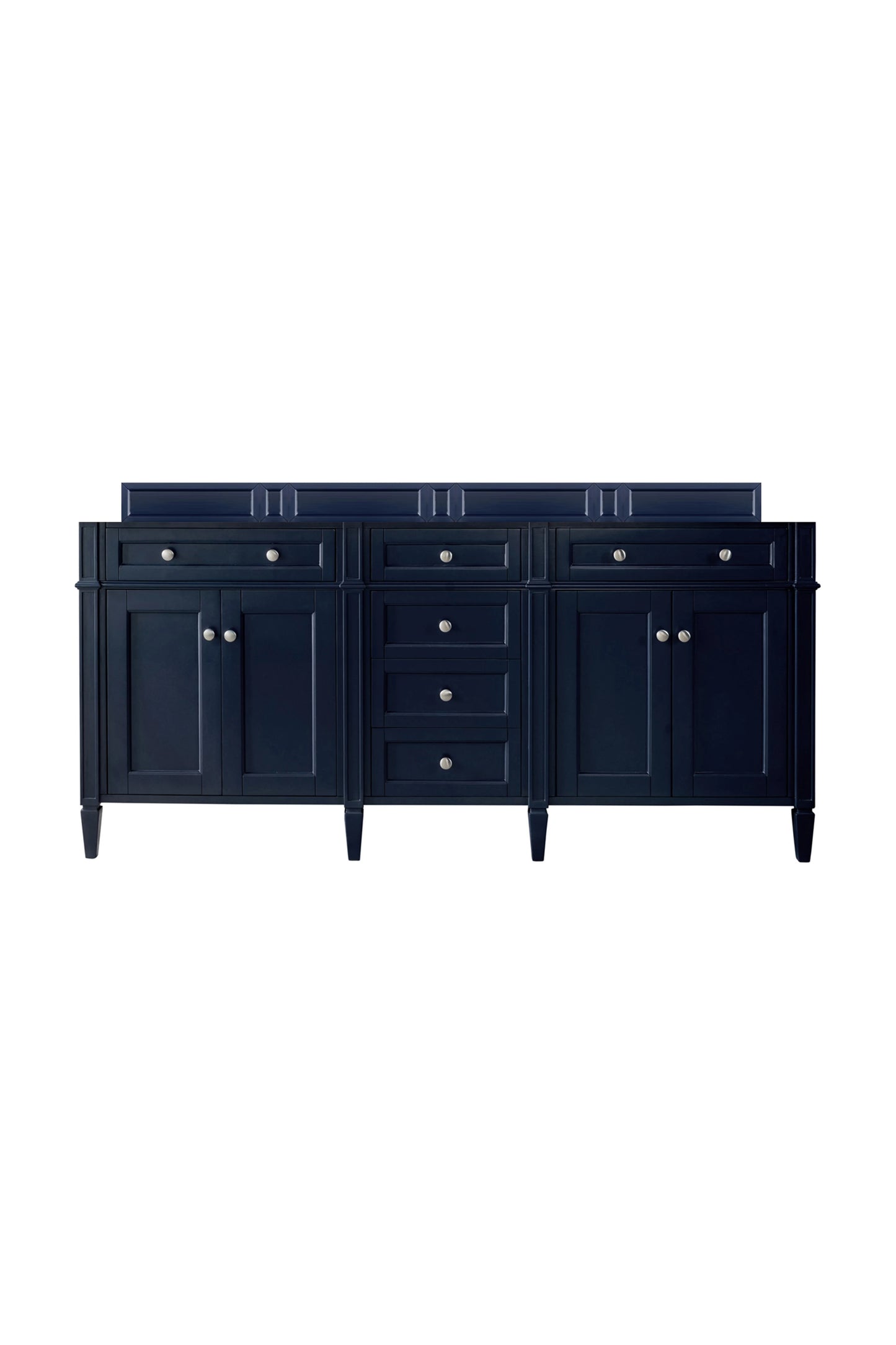 Renovate for Less Atlanta Brittany 72" Double Vanity, Victory Blue w/ 3 CM Eternal Marfil Silestone Top, view 2