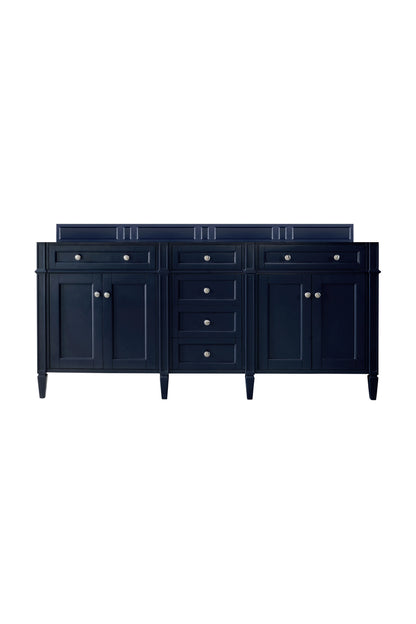 Renovate for Less Atlanta Brittany 72" Double Vanity, Victory Blue w/ 3 CM Eternal Marfil Silestone Top, view 2