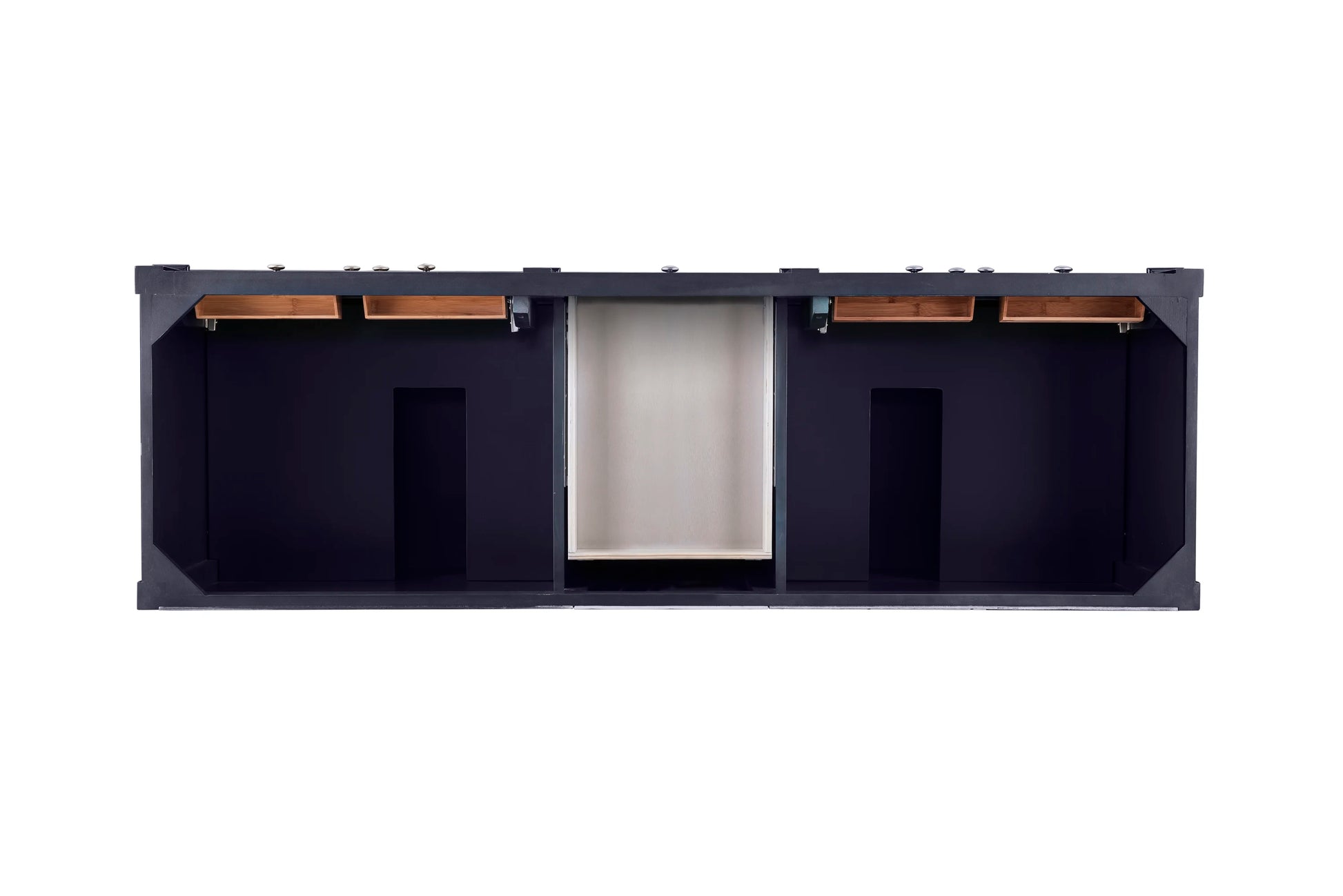 Renovate for Less Atlanta Brittany 72" Double Vanity, Victory Blue w/ 3 CM Eternal Marfil Silestone Top, view 6