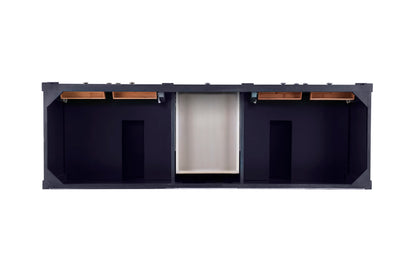 Renovate for Less Atlanta Brittany 72" Double Vanity, Victory Blue w/ 3 CM Eternal Marfil Silestone Top, view 6