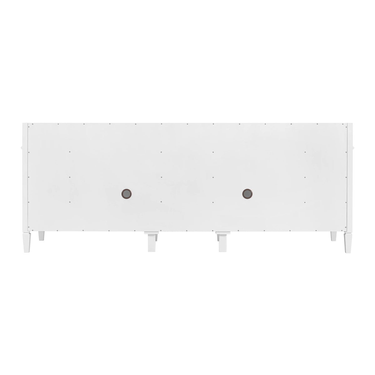 Brittany 84" Double Vanity, Bright White w/ 3 CM Eternal Jasmine Pearl Top, view 9