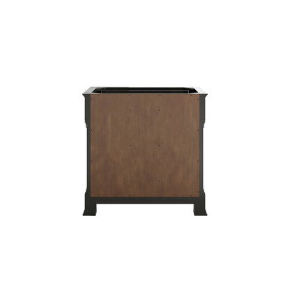 Brookfield 36" Single Vanity, Black Onyx w/3 CM Carrara White Marble Top, view 9