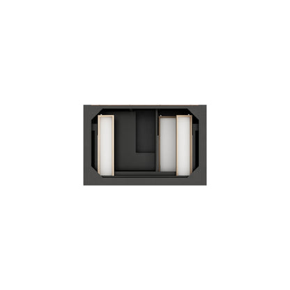 Brookfield 36" Single Vanity, Black Onyx w/ 3 CM Lime Delight Silestone Top, view 6