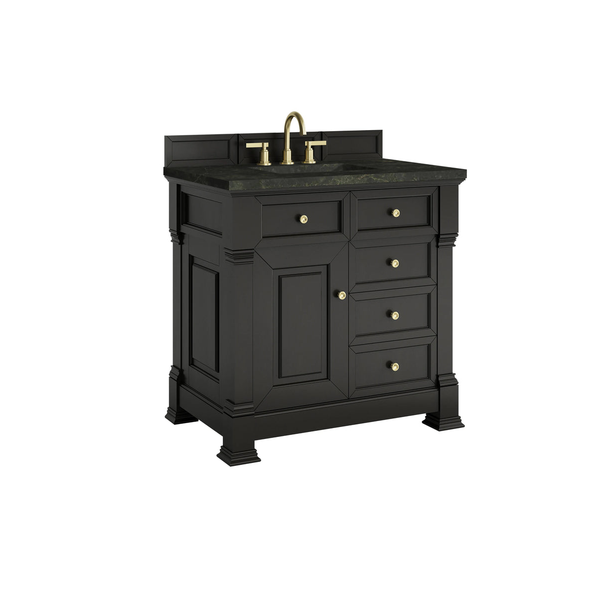Brookfield 36" Single Vanity, Black Onyx, w/ 3 CM Phantome Eclos Top, view 9