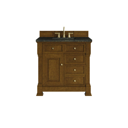 Brookfield 36" Single Vanity, Honey Oak, w/ 3 CM Phantome Eclos Top