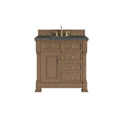 Brookfield 36" Single Vanity, Pecan w/ 3 CM Parisien Bleu Silestone  Top