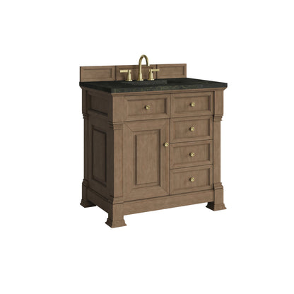 Brookfield 36" Single Vanity, Pecan, w/ 3 CM Phantome Eclos Top, view 9