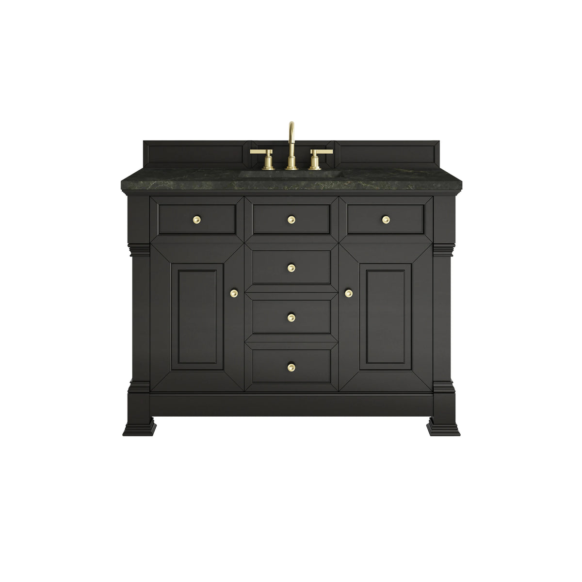 Brookfield 48" Single Vanity, Black Onyx, w/ 3 CM Phantome Eclos Top
