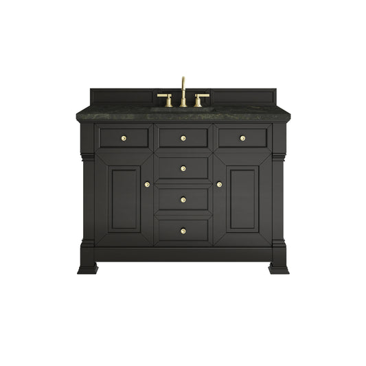 Brookfield 48" Single Vanity, Black Onyx, w/ 3 CM Phantome Eclos Top