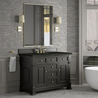 Brookfield 48" Single Vanity, Black Onyx, w/ 3 CM Phantome Eclos Top, view 4