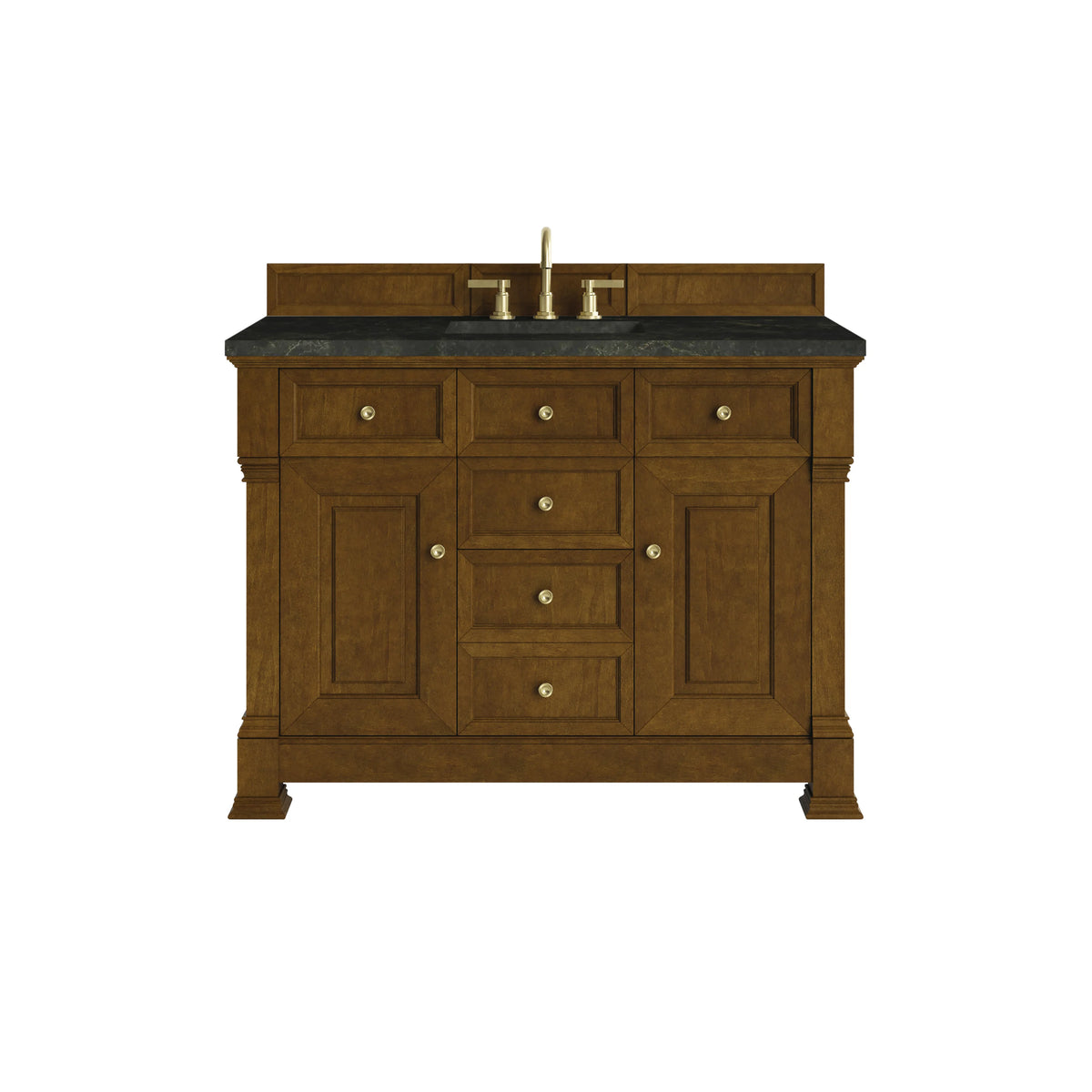 Brookfield 48" Single Vanity, Honey Oak, w/ 3 CM Phantome Eclos Top