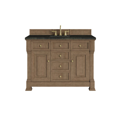 Brookfield 48" Single Vanity, Pecan, w/ 3 CM Phantome Eclos Top