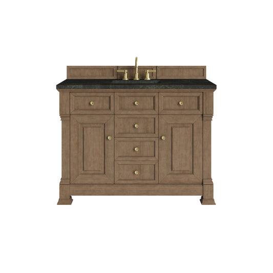 Brookfield 48" Single Vanity, Pecan, w/ 3 CM Phantome Eclos Top