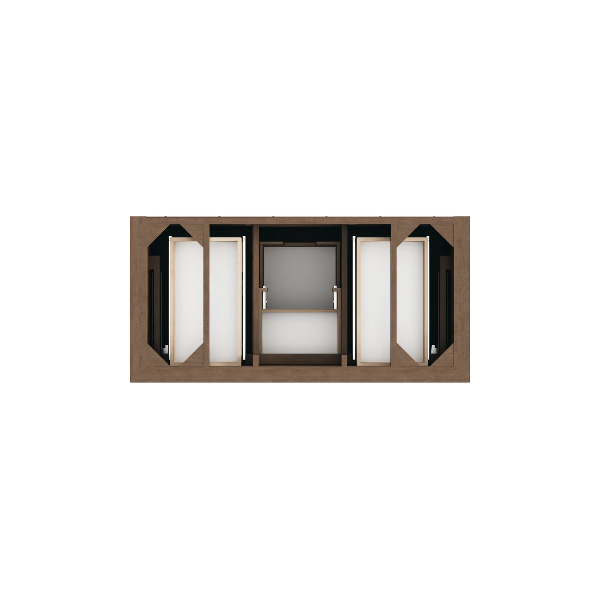 Brookfield 48" Single Vanity, Pecan w/3 CM Eternal Jasmine Pearl Silestone Top w/ FreePower Wireless Charger, view 9