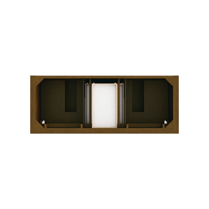 Brookfield 60" Double Vanity, Honey Oak, w/ 3 CM Tajnar Eclos Top, view 6