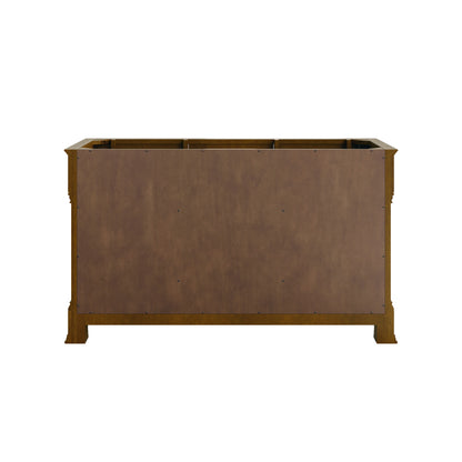 Brookfield 60" Double Vanity, Honey Oak, w/ 3 CM Siberian Silestone Top w/FreePower Wireless Charger, view 9