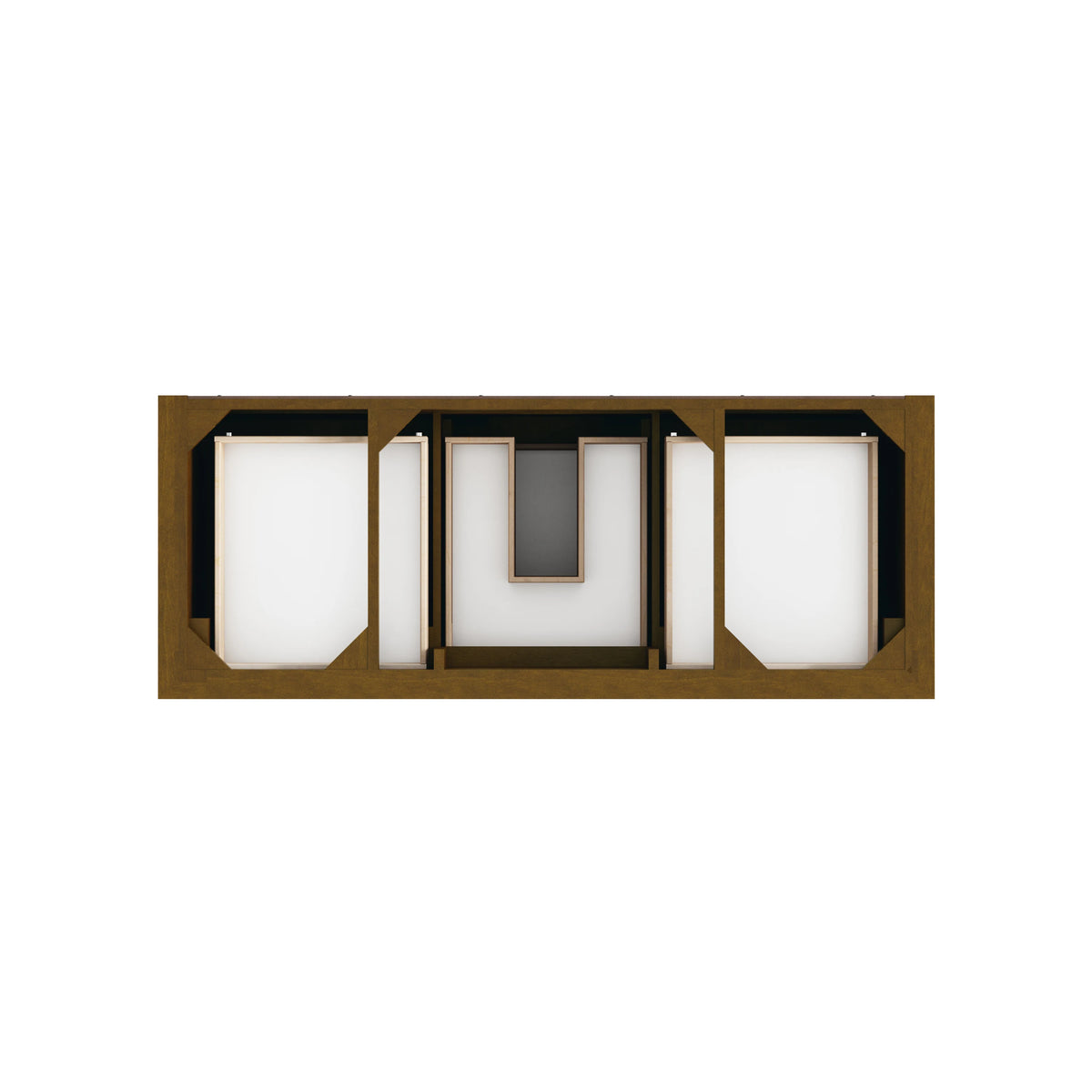 Brookfield 60" Single Vanity, Honey Oak w/ 3 CM Ethereal Noctis Silestone Top, view 6