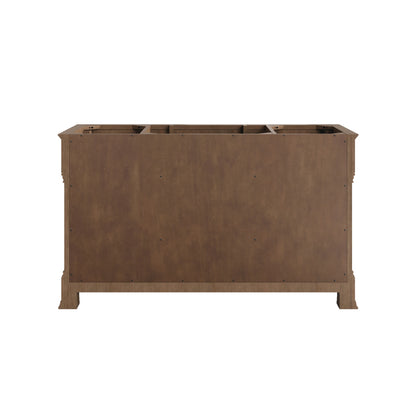 Brookfield 60" Single Vanity, Pecan, w/ 3 CM Siberian Silestone Top w/FreePower Wireless Charger, view 9
